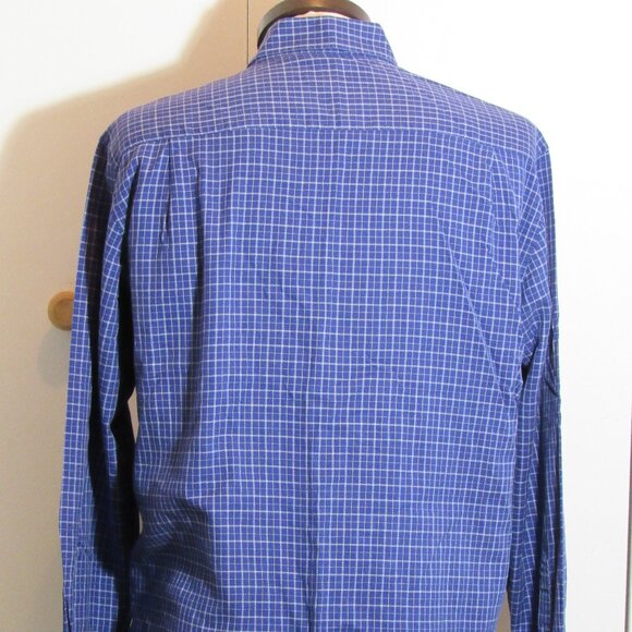 Paul & Shark Yachting Mens Shirt Blue Striped Made in Italy Sz 16/41 Large VG+ - Picture 8 of 12